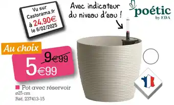 Kandy Pot avec réservoir offre