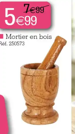 Kandy Mortier en bois offre