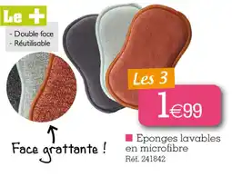 Kandy Eponges lavables en microfibre offre