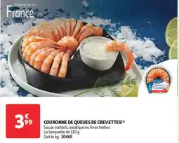 Auchan Couronne de queues de crevettes offre