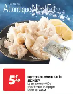 Auchan Miettes de morue salée séchée offre