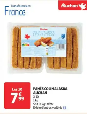 Auchan AUCHAN Panés colin alaska offre