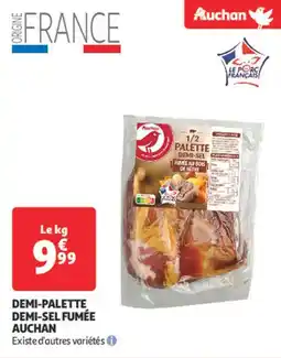 Auchan AUCHAN Demi-palette demi-sel fumée offre