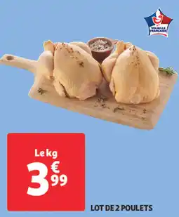 Auchan Lot de 2 poulets offre