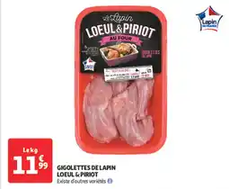 Auchan LOEUL & PIRIOT Gigolettes de lapin offre