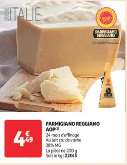 Auchan PARMIGIANO REGGIANO AOP offre