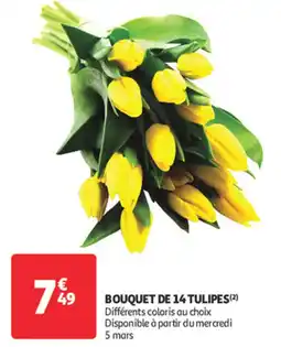 Auchan Bouquet de 14 tulipes offre