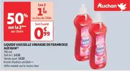 Auchan AUCHAN Liquide vaisselle vinaigre de framboise offre