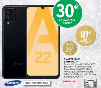 Intermarché Smartphone samsung offre