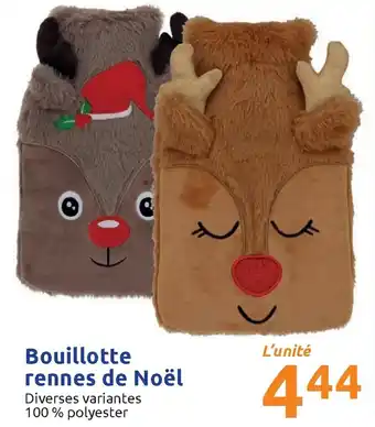 Bouillotte rennes de noël