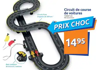 Action Circuit de course de voitures offre