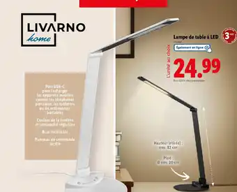 Lidl LIVARNO home Lampe de table à LED offre