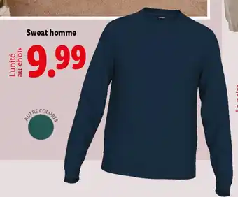 Lidl Sweat homme offre