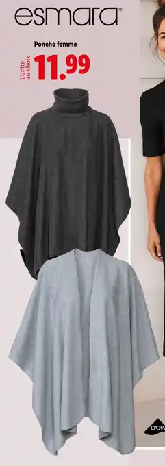 Lidl Esmara Poncho femme offre