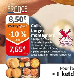 Colruyt Colis burger montagnard offre