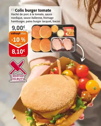 Colruyt Colis burger tomate offre