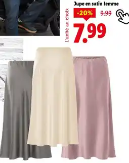 Lidl Jupe en satin femme offre