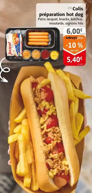 Colruyt Colis préparation hot dog offre