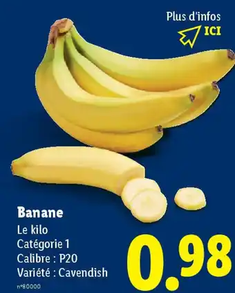 Lidl Banane offre