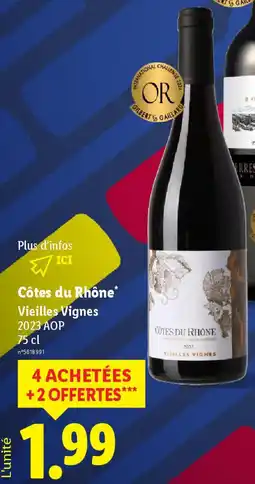 Lidl Côtes du Rhône offre