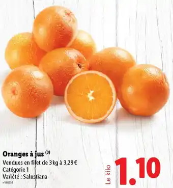 Lidl Oranges à jus offre