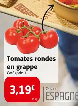 Colruyt Tomates rondes en grappe offre