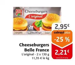 Colruyt BELLE FRANCE Cheeseburgers offre