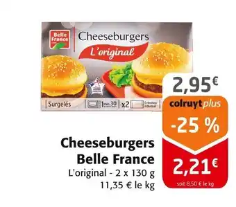 Colruyt BELLE FRANCE Cheeseburgers offre