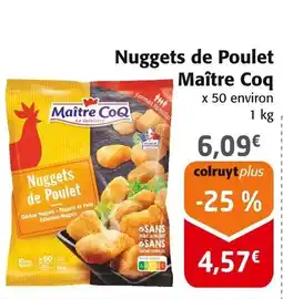 Colruyt MAITRE COQ Nuggets de Poulet offre