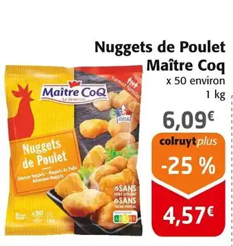 Colruyt MAITRE COQ Nuggets de Poulet offre