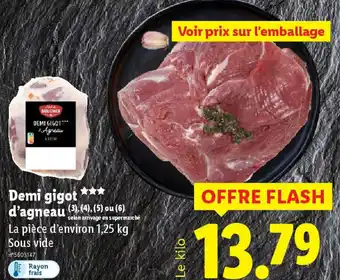 Lidl Demi gigot d'agneau offre