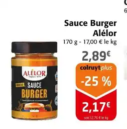 Colruyt ALELOR Sauce Burger offre