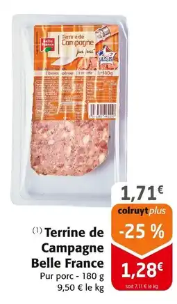 Colruyt BELLE FRANCE Terrine de Campagne offre