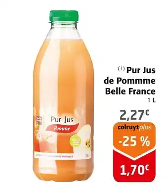 Colruyt BELLE FRANCE  Pur Jus de Pommme offre