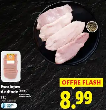 Lidl Escalopes de dinde offre