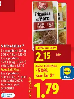 Lidl 5 fricadelles offre