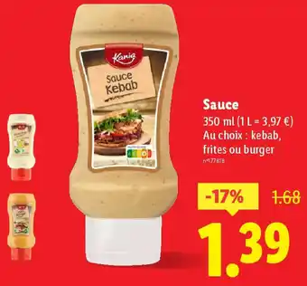 Lidl Sauce offre