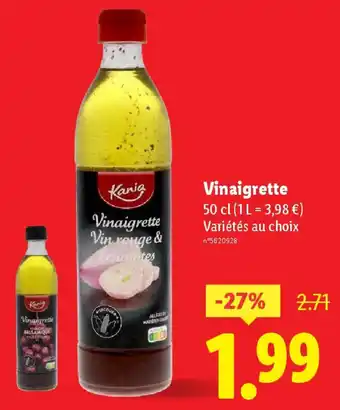 Lidl Vinaigrette offre