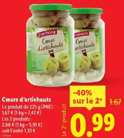 Lidl Cœurs d'artichauts offre