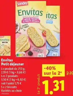 Lidl Envitas Petit déjeuner offre