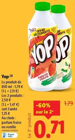 Lidl Yop offre