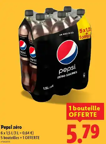 Lidl Pepsi zéro offre