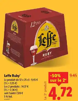 Lidl Leffe Ruby offre