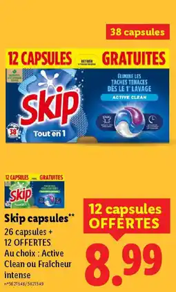 Lidl Skip capsules offre