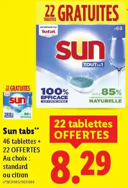 Lidl Sun tabs offre