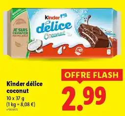 Lidl Kinder délice coconut offre