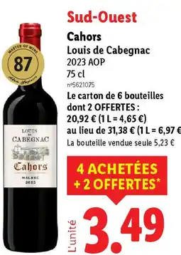 Lidl Cahors Louis de Cabegnac offre