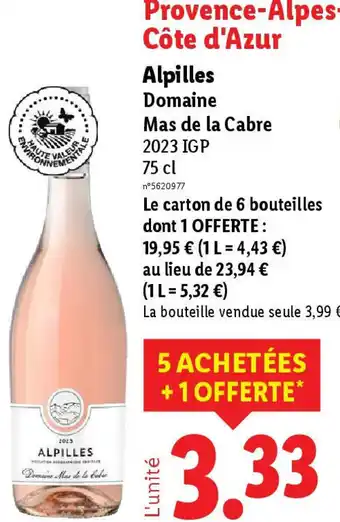 Lidl Alpilles Domaine Mas de la Cabre offre