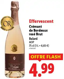 Lidl Crémant de Bordeaux rosé Brut Balard offre