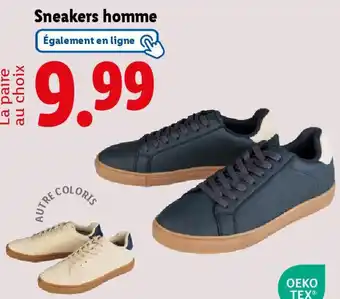 Lidl Sneakers homme offre